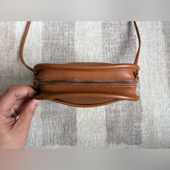 COACH Vintage Abbie British Tan Leather Crossbody Shoulder Bag Handbag 9017 - Picture 6 of 10